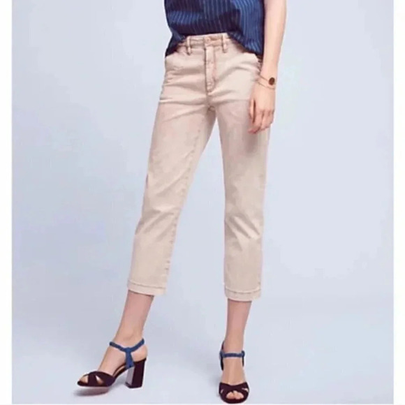 Anthropologie Pants - Chino by Anthropologie Slim Cropped Pants